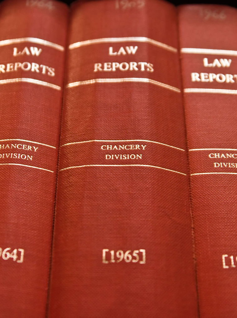Law Reports, books on shelf
